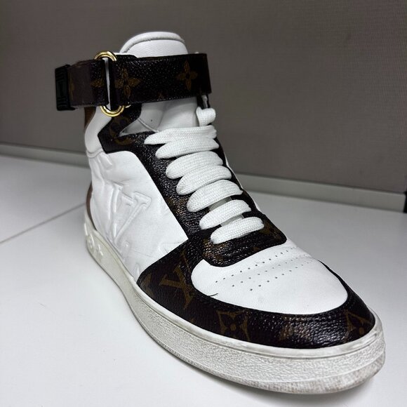 Louis Vuitton High-Top Sneaker – White Leather & Monogram Canvas - Picture 1 of 7